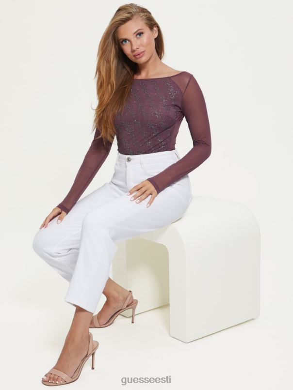 ellie rhinestone body mineraalviolet GUESS kehakate naised BB4BB1254