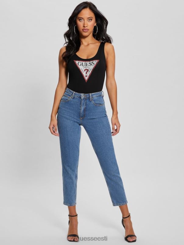 klassikaline logoga body must GUESS kehakate naised BB4BB961