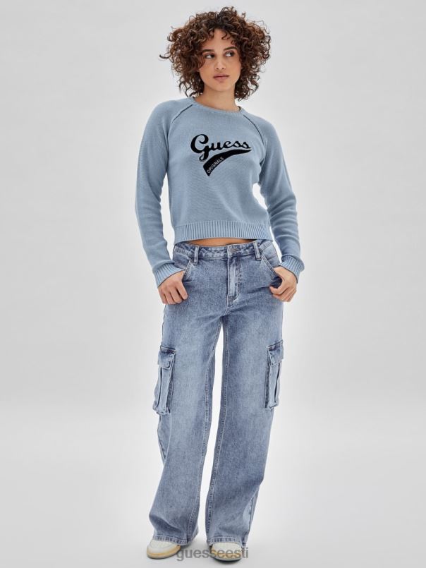 originaal ökologoga kampsun sinine puuvill GUESS kehakate naised BB4BB1267