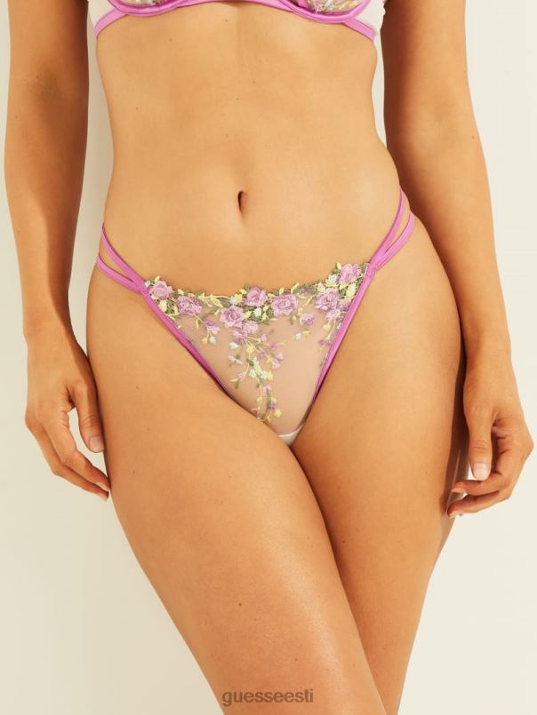 alisya stringid mikro lill valge GUESS kehakate naised BB4BB2721