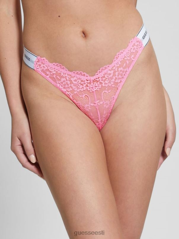 belle pitsist stringid roosakas lill GUESS kehakate naised BB4BB2711