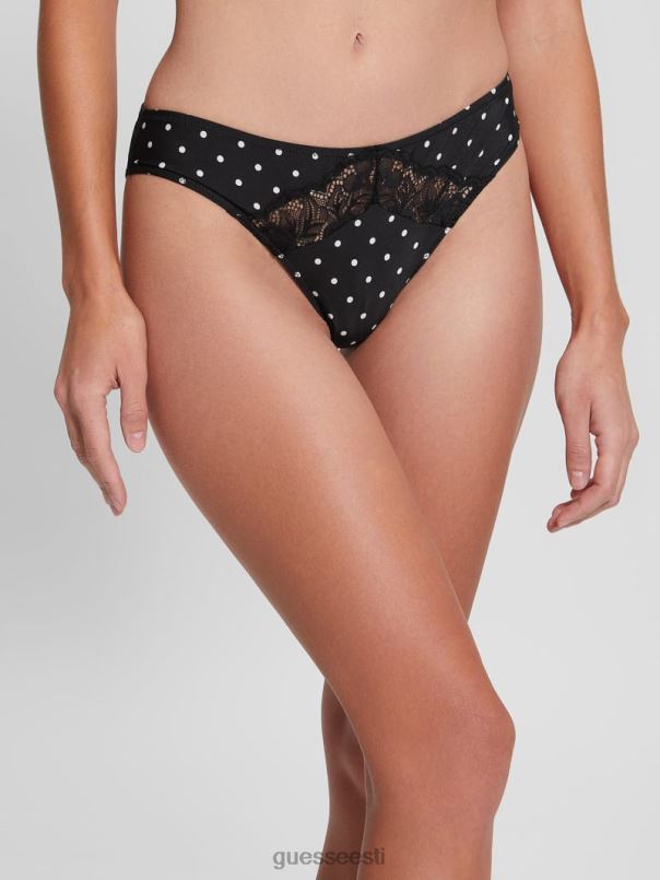 chantel lühikesed aluspüksid väike must/valge polka d GUESS kehakate naised BB4BB2695