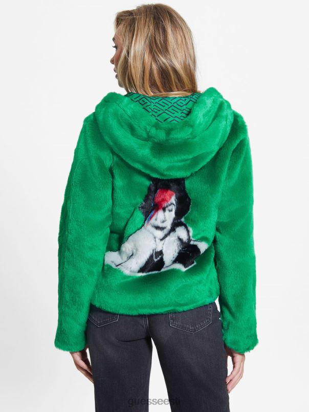 dafne kunstkarusnahast jakk oru roheline GUESS kehakate naised BB4BB1915
