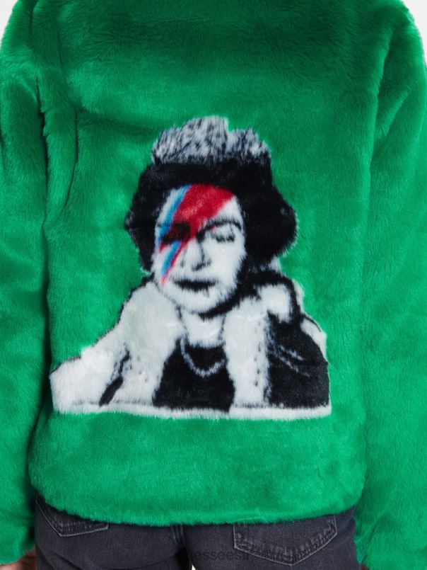 dafne kunstkarusnahast jakk oru roheline GUESS kehakate naised BB4BB1915