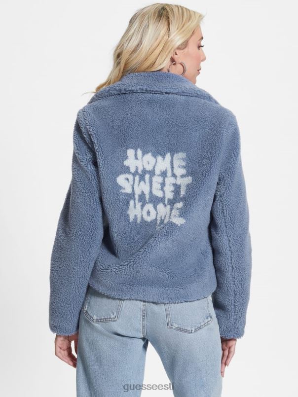 daria faux-sherpa motojope terasest sinine GUESS kehakate naised BB4BB1943