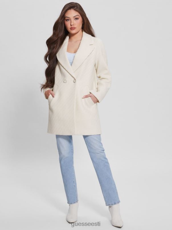 ginny mantel kreemjas valge GUESS kehakate naised BB4BB1960
