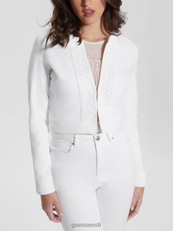 öko cherish teksajakk puhas valge GUESS kehakate naised BB4BB13