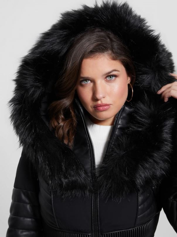 öko oxana tepitud jope must GUESS kehakate naised BB4BB1799