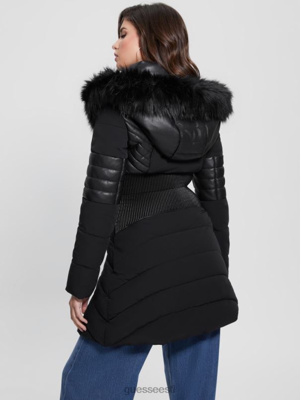 öko oxana tepitud jope must GUESS kehakate naised BB4BB1799