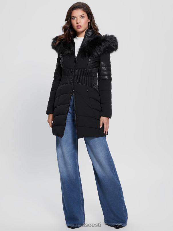 öko oxana tepitud jope must GUESS kehakate naised BB4BB1799