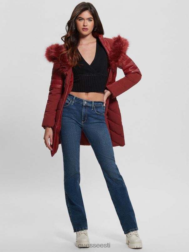 öko oxana tepitud jope peedimahl punane GUESS kehakate naised BB4BB1886