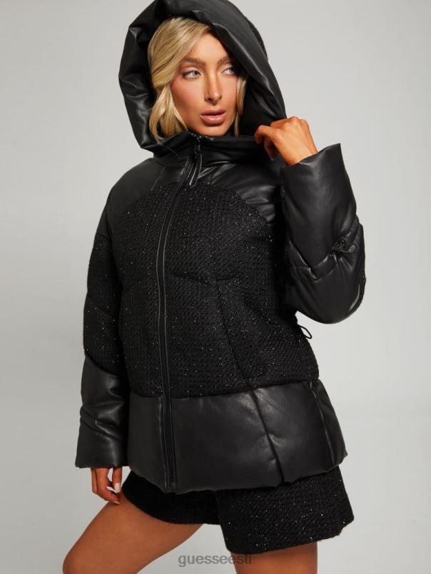 lea polsterdatud jope must GUESS kehakate naised BB4BB1835