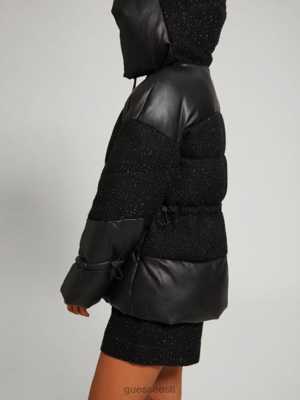 lea polsterdatud jope must GUESS kehakate naised BB4BB1835