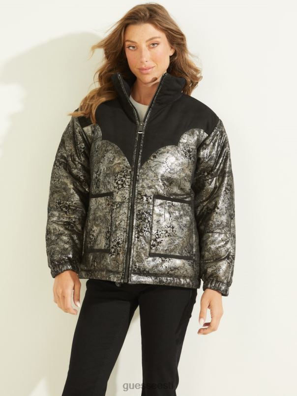 loise nahast puffjakk must GUESS kehakate naised BB4BB1887