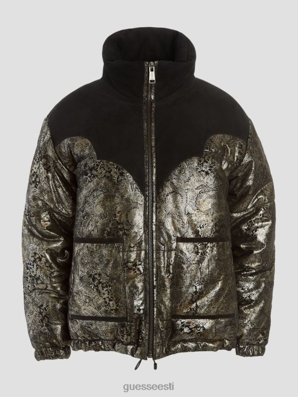 loise nahast puffjakk must GUESS kehakate naised BB4BB1887