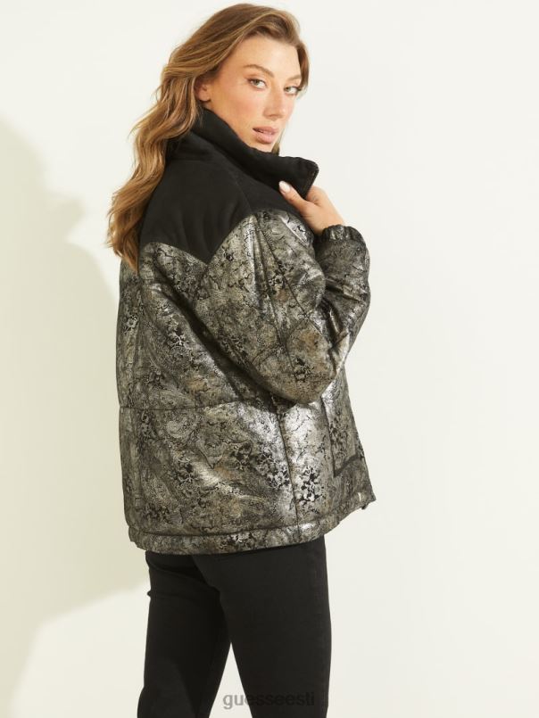 loise nahast puffjakk must GUESS kehakate naised BB4BB1887