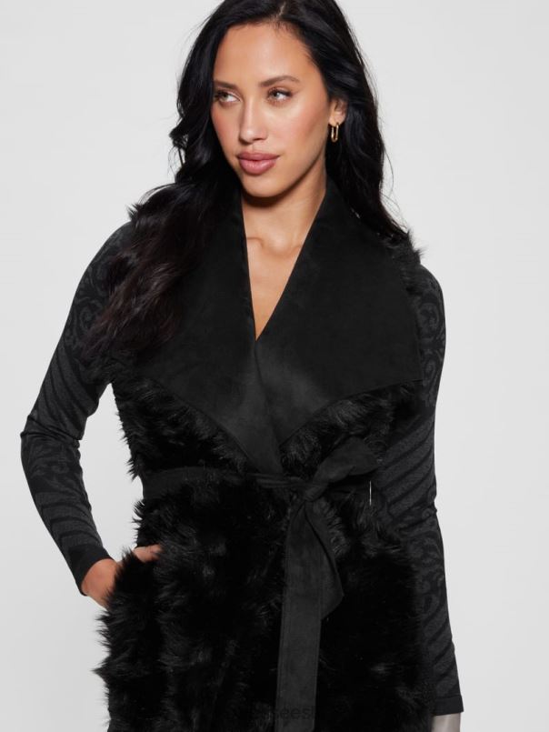 ümberpööratav nami vest must GUESS kehakate naised BB4BB1875