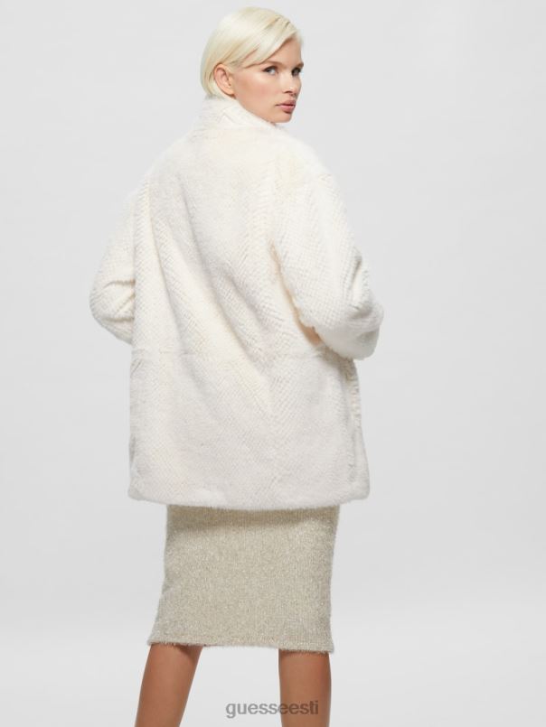 michelina kunstkarusnahast mantel kreemjas valge GUESS kehakate naised BB4BB1885