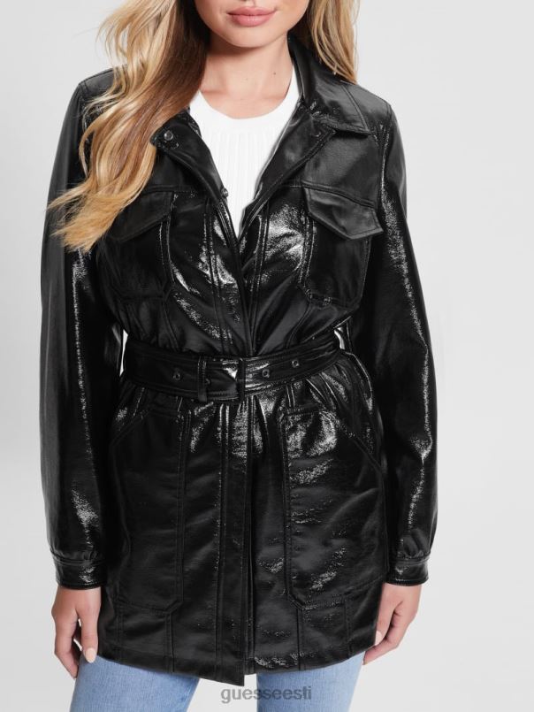 pax kunstnahast jope must GUESS kehakate naised BB4BB1905