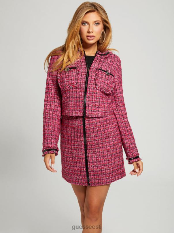 pervenche tviidjakk punane roosa tviid GUESS kehakate naised BB4BB1959