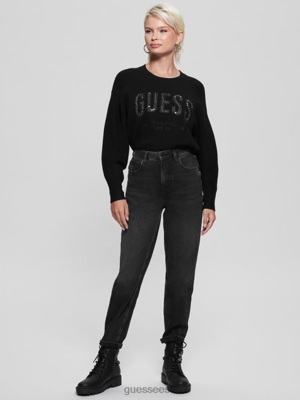 estelle logoga dressipluus must GUESS kehakate naised BB4BB1659