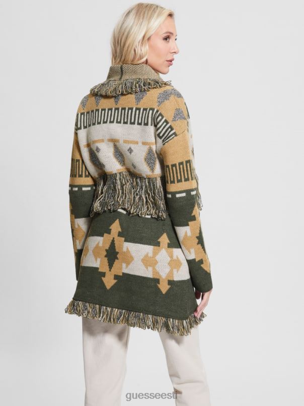 giulia õngejada kampsun mantel folk lurex žakaar GUESS kehakate naised BB4BB1954