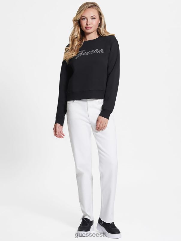 öko alona logoga kampsun must GUESS kehakate naised BB4BB1618