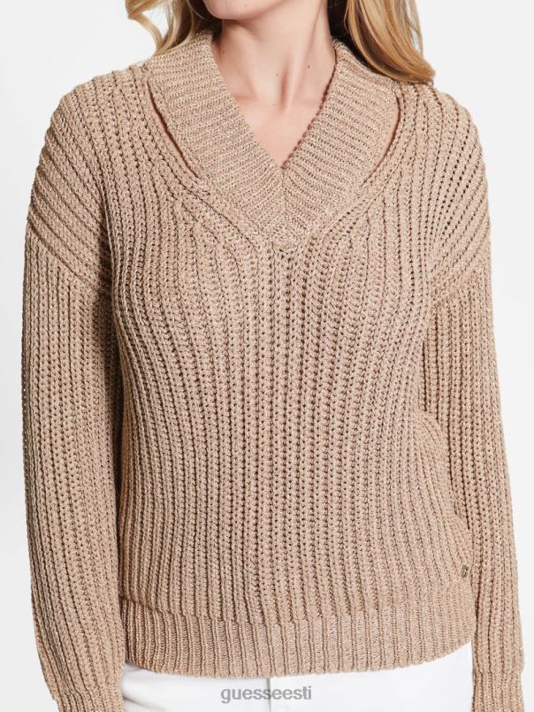 lise väljalõikega kampsun määrdunud chai lurex multi GUESS kehakate naised BB4BB1556