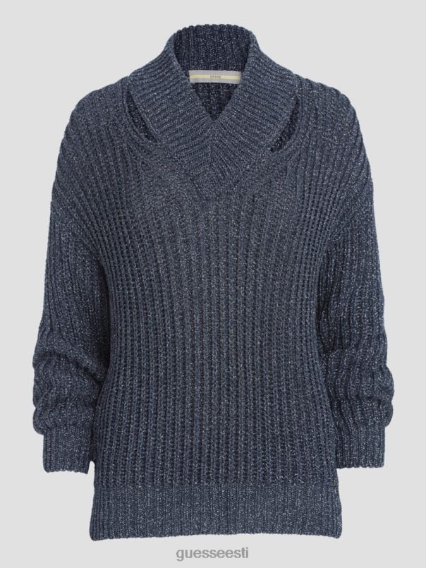 lise väljalõikega kampsun mustaks muutunud sinine lureks GUESS kehakate naised BB4BB1597