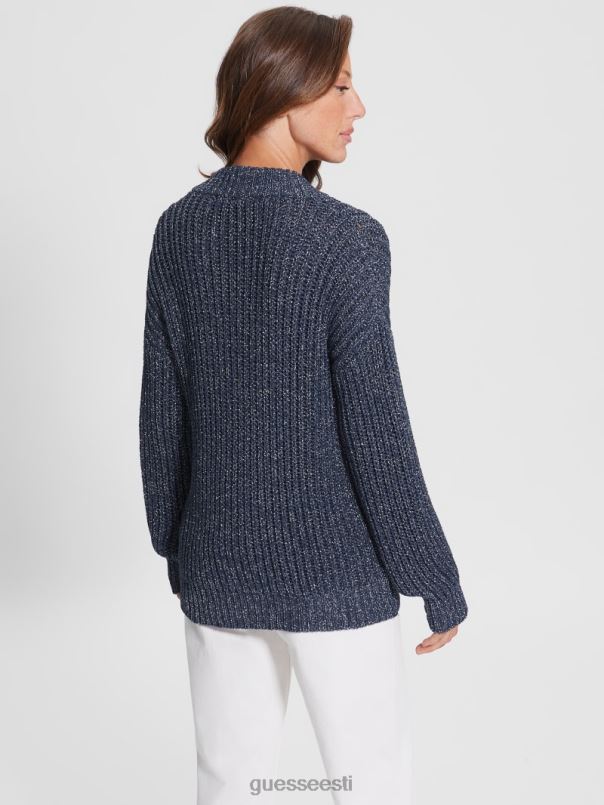 lise väljalõikega kampsun mustaks muutunud sinine lureks GUESS kehakate naised BB4BB1597