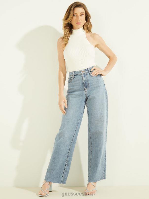 viviana kampsun top kreemjas valge GUESS kehakate naised BB4BB1394