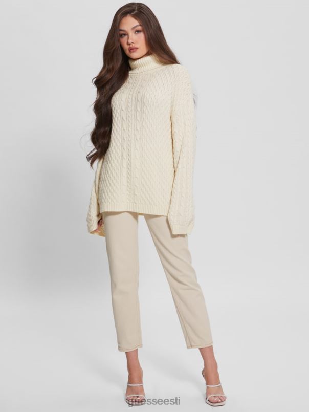 wendi kaabel kilpkonnaga kampsun tuvi valge GUESS kehakate naised BB4BB1574