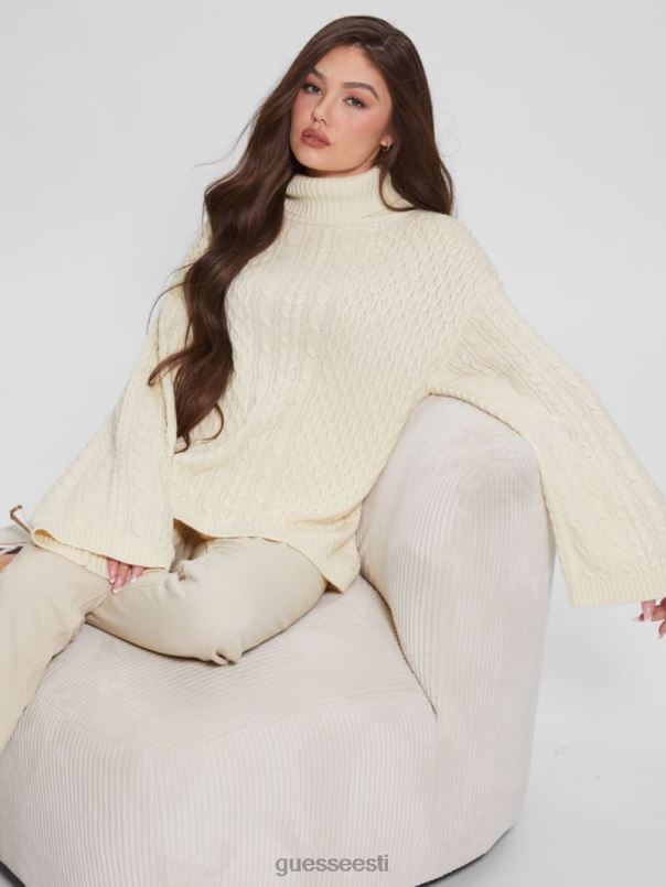 wendi kaabel kilpkonnaga kampsun tuvi valge GUESS kehakate naised BB4BB1574