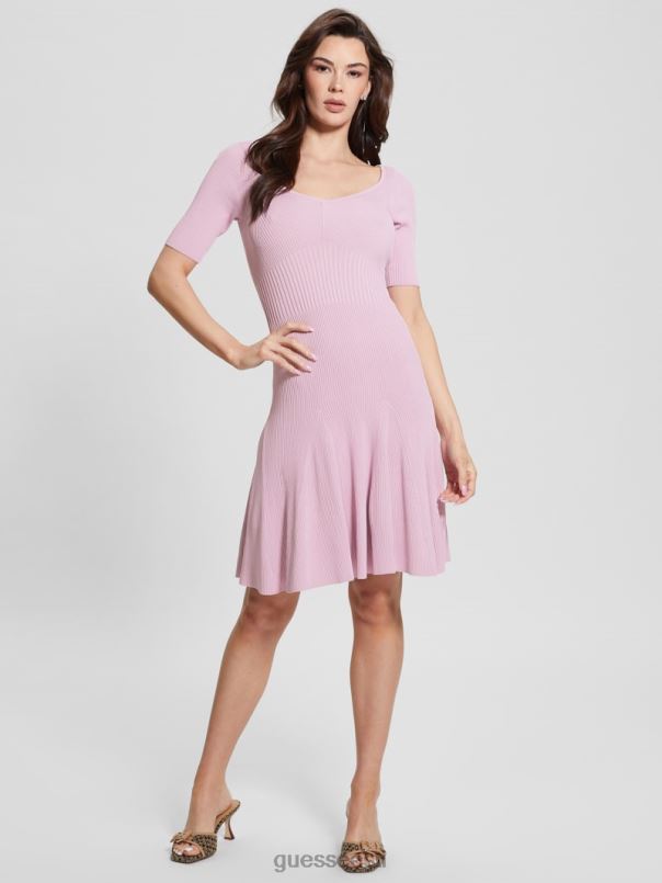 Julie kallike leevendav kleit linane sirel GUESS kehakate naised BB4BB758