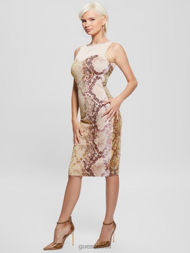 amanda ussinahast kleit glam mao trükk GUESS kehakate naised BB4BB595