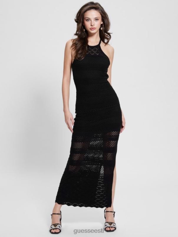 amelie heegeldatud maksikleit must GUESS kehakate naised BB4BB346