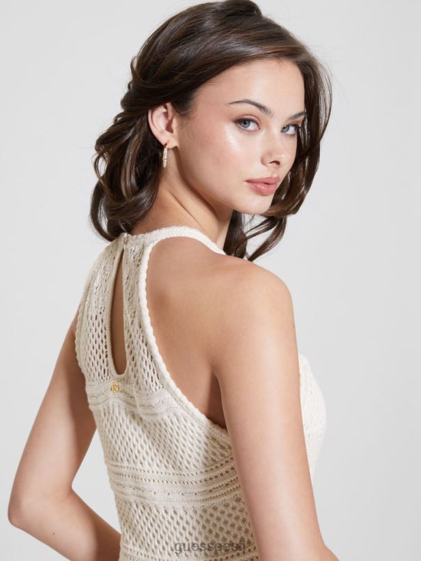 amelie heegeldatud maksikleit tuvi valge GUESS kehakate naised BB4BB310