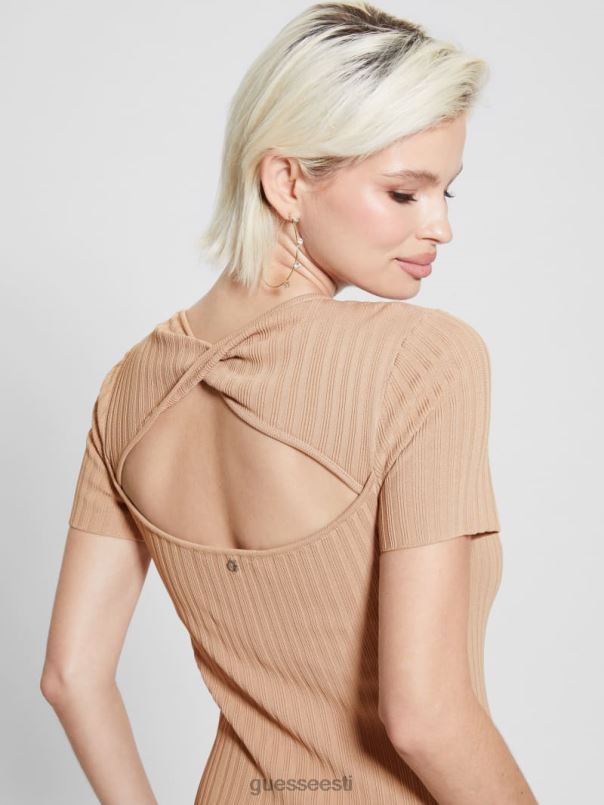 anne kampsun kleit khakipruun GUESS kehakate naised BB4BB582