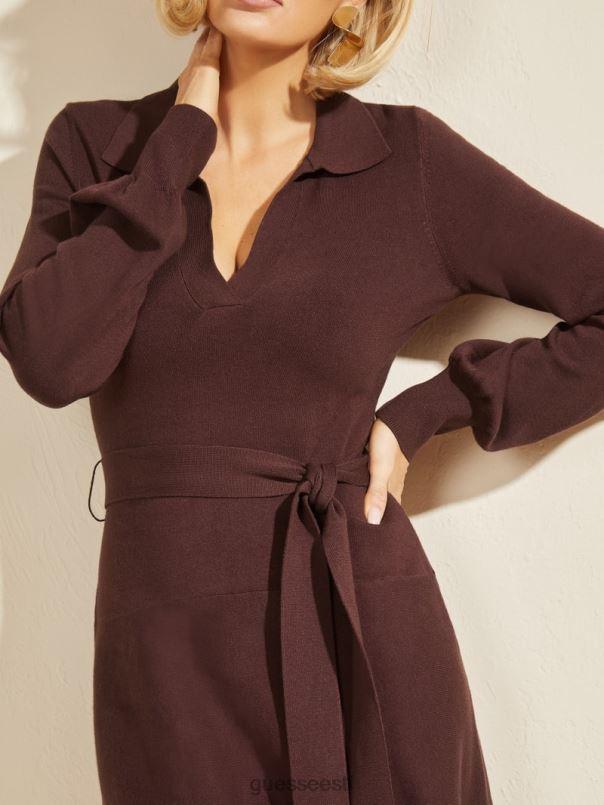 brooklyni kampsun kleit mahagon GUESS kehakate naised BB4BB853