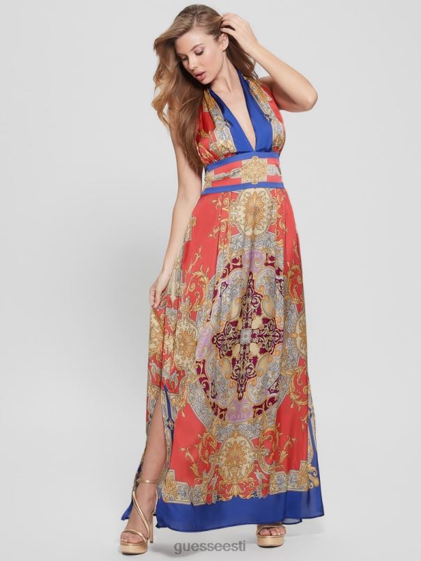 capucine maxi kleit barokk roosa GUESS kehakate naised BB4BB337