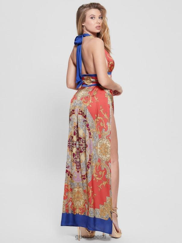 capucine maxi kleit barokk roosa GUESS kehakate naised BB4BB337