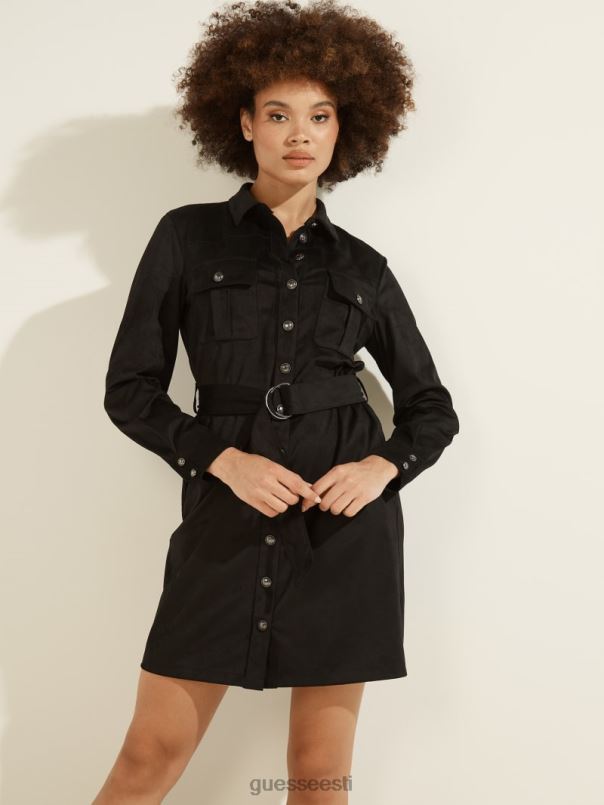 dora kunstseemisnahast kleit must GUESS kehakate naised BB4BB895