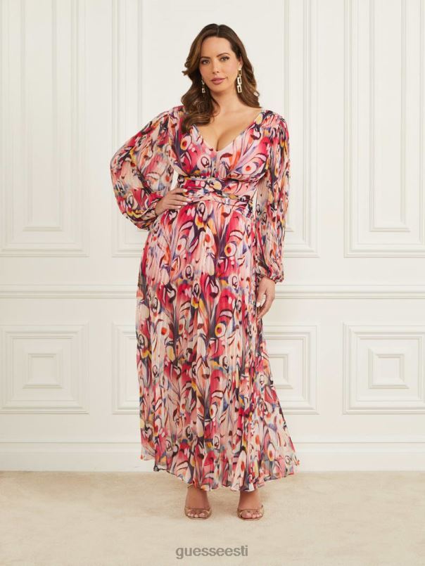 imedemaa plisseeritud maksikleit imedemaa trükk GUESS kehakate naised BB4BB559