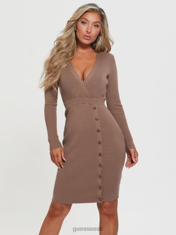 öko alexandra kampsun kleit kivi taupe GUESS kehakate naised BB4BB734