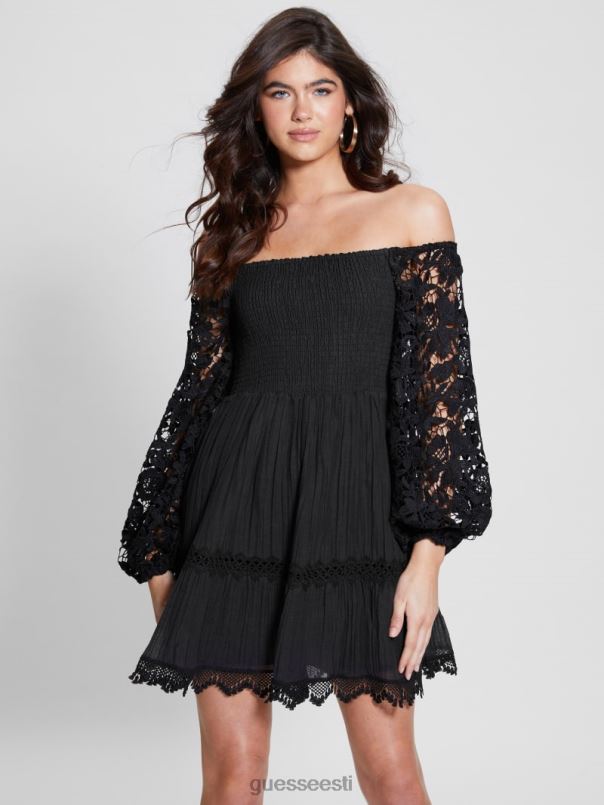 öko õlavaba Katerina kleit must GUESS kehakate naised BB4BB333