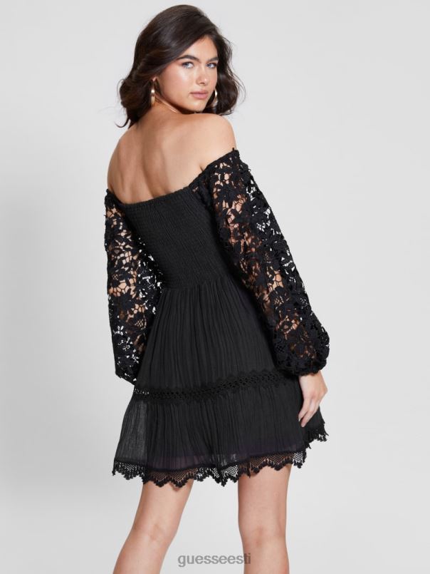 öko õlavaba Katerina kleit must GUESS kehakate naised BB4BB333