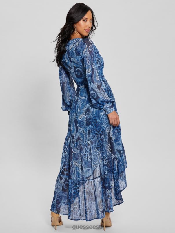 öko nuovo bahia wrap maxi kleit põhjamaise mere kashmiir GUESS kehakate naised BB4BB314