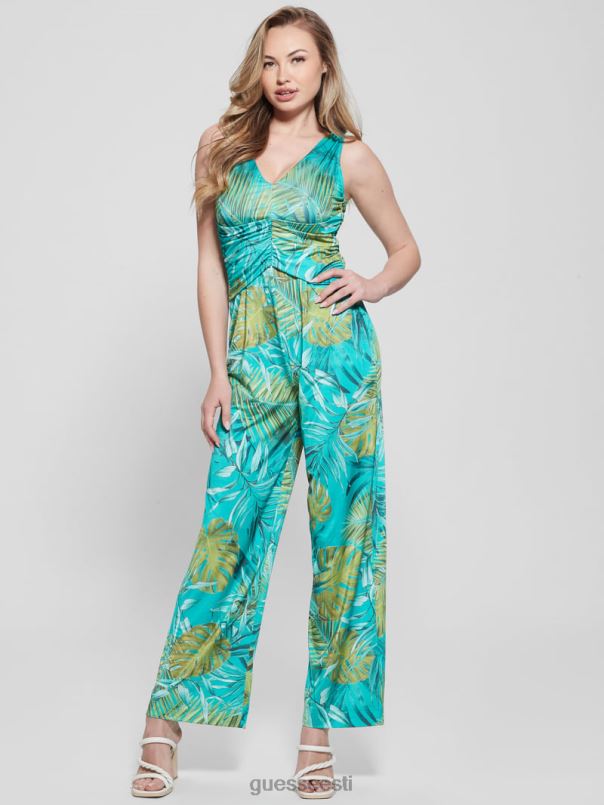 öko poplia trükiga kombinesoon originaal sinakaspunane monstera GUESS kehakate naised BB4BB320