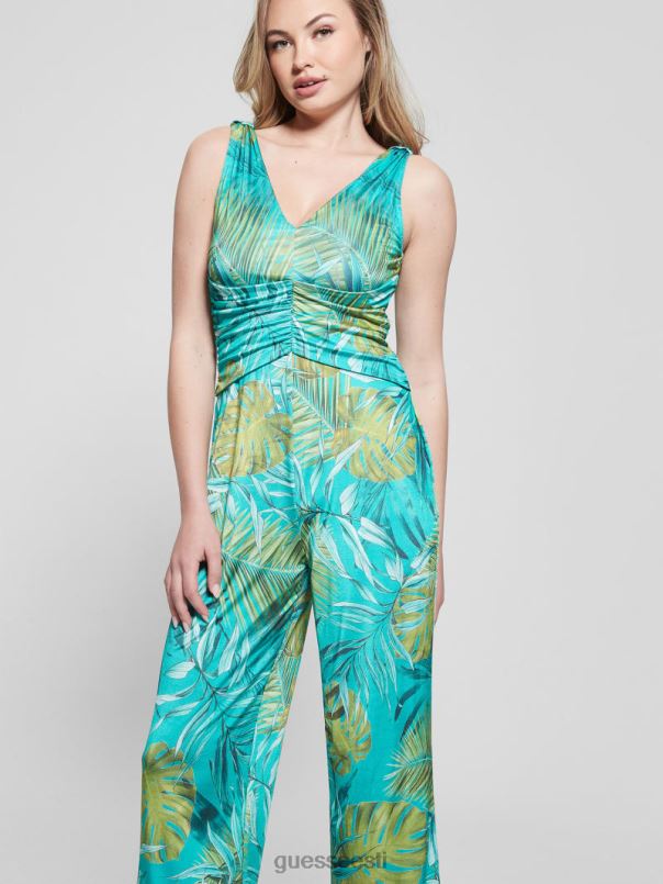 öko poplia trükiga kombinesoon originaal sinakaspunane monstera GUESS kehakate naised BB4BB320
