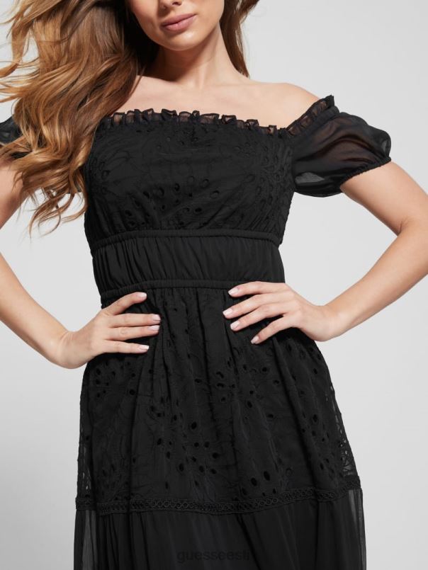 öko zena maxi kleit must GUESS kehakate naised BB4BB340